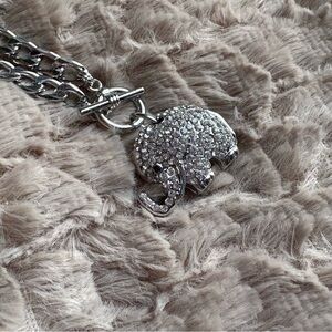 Silver Elephant Necklace